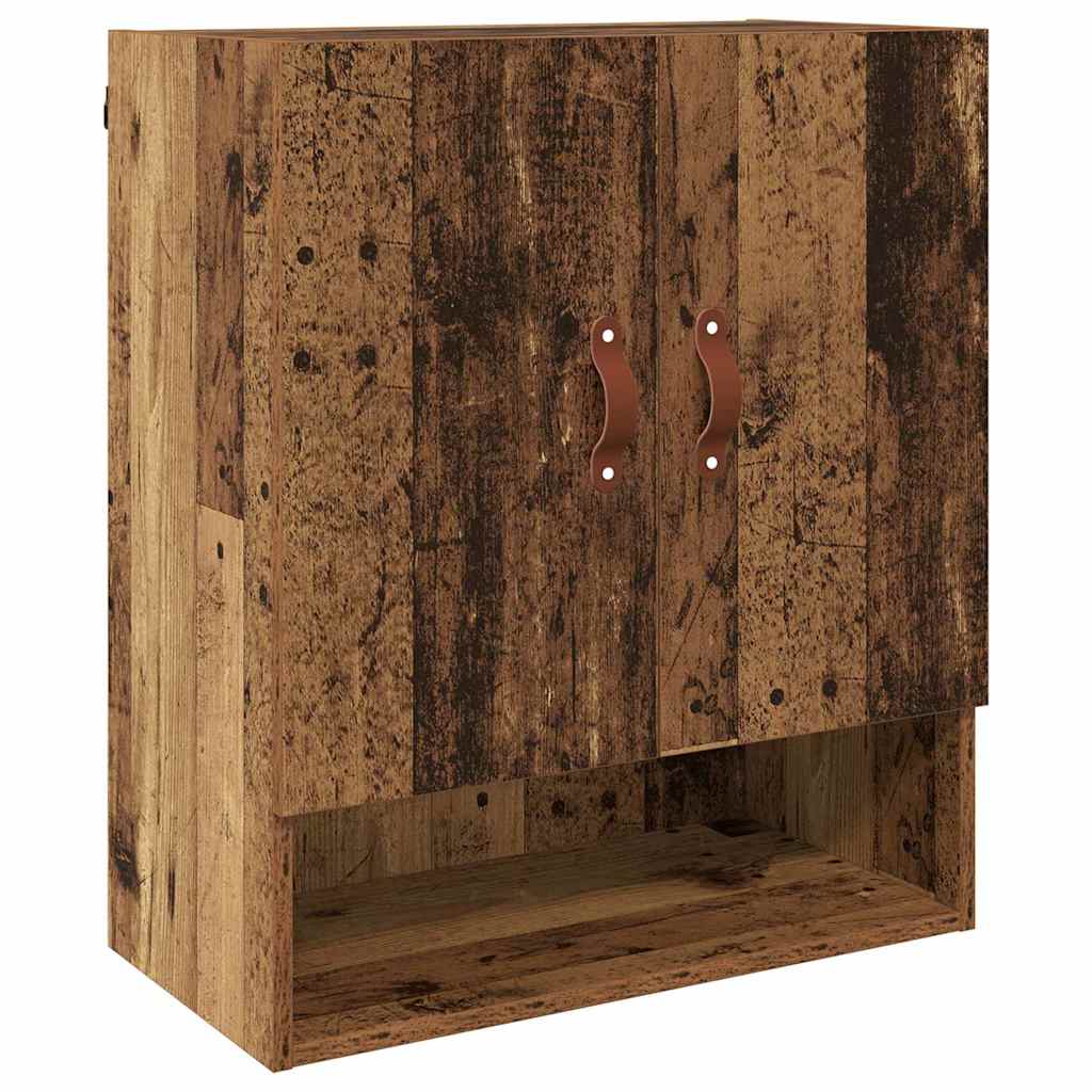 Wandkast Wandgemonteerd Oud hout 60 x 31 x 70 cm Bewerkt hout is nu te koop bij PeponiXL, paradijselijk wonen!