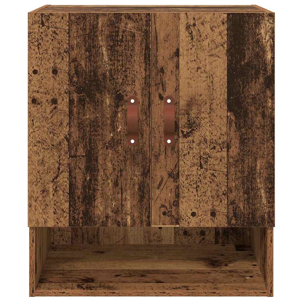 Wandkast Wandgemonteerd Oud hout 60 x 31 x 70 cm Bewerkt hout is nu te koop bij PeponiXL, paradijselijk wonen!