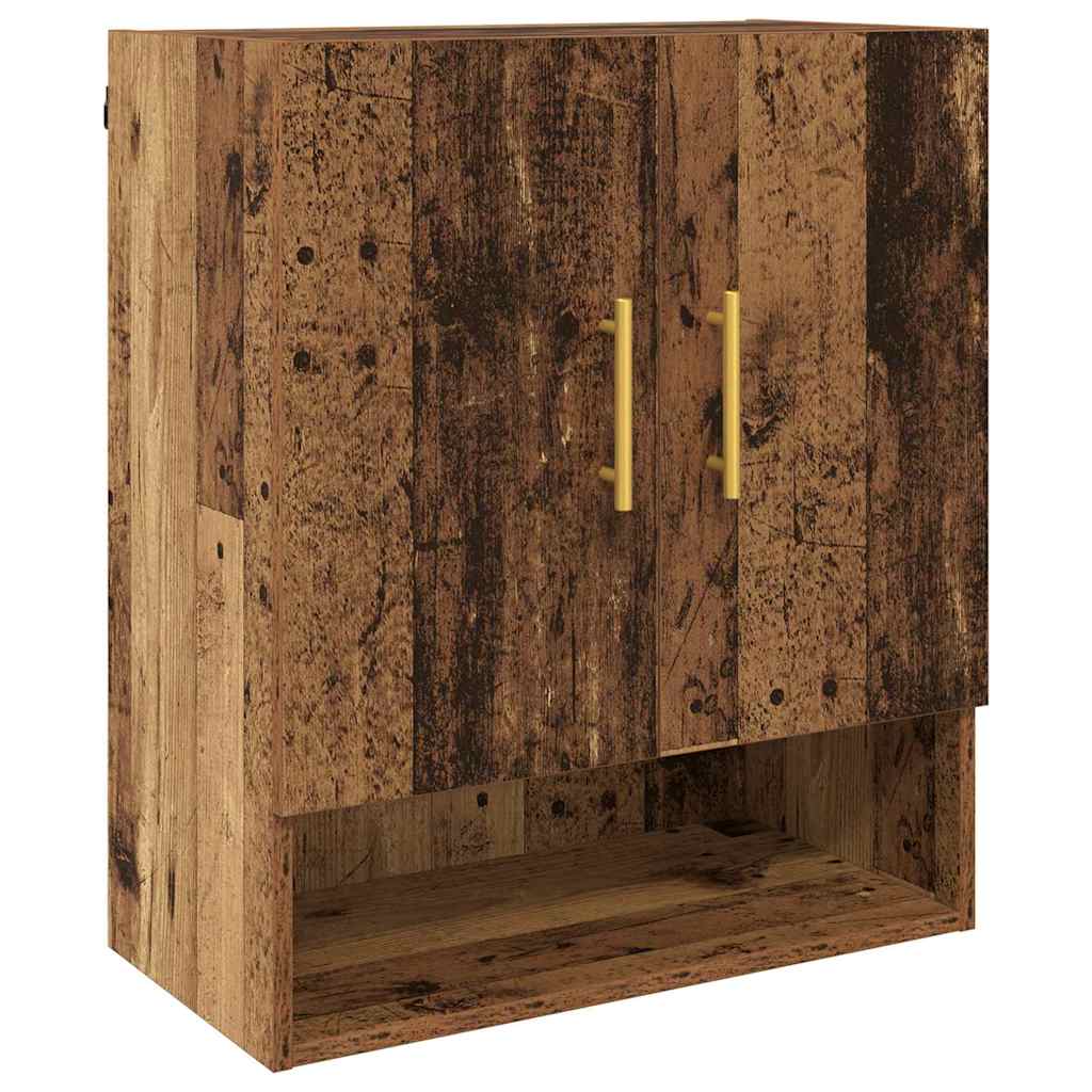 Wandkast Wandgemonteerd Oud hout 60 x 31 x 70 cm Bewerkt hout is nu te koop bij PeponiXL, paradijselijk wonen!