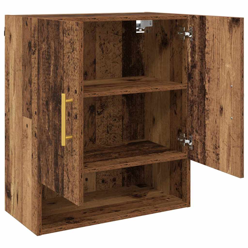 Wandkast Wandgemonteerd Oud hout 60 x 31 x 70 cm Bewerkt hout is nu te koop bij PeponiXL, paradijselijk wonen!
