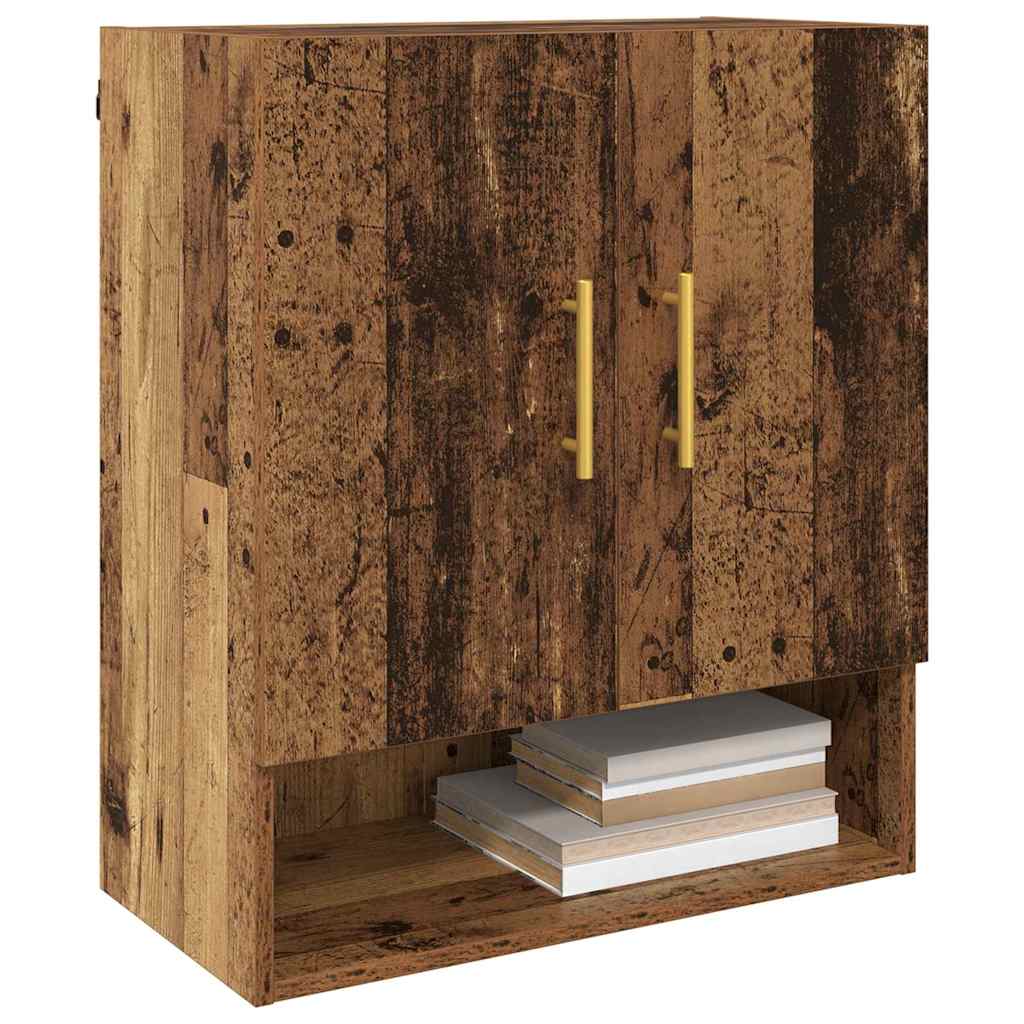 Wandkast Wandgemonteerd Oud hout 60 x 31 x 70 cm Bewerkt hout is nu te koop bij PeponiXL, paradijselijk wonen!