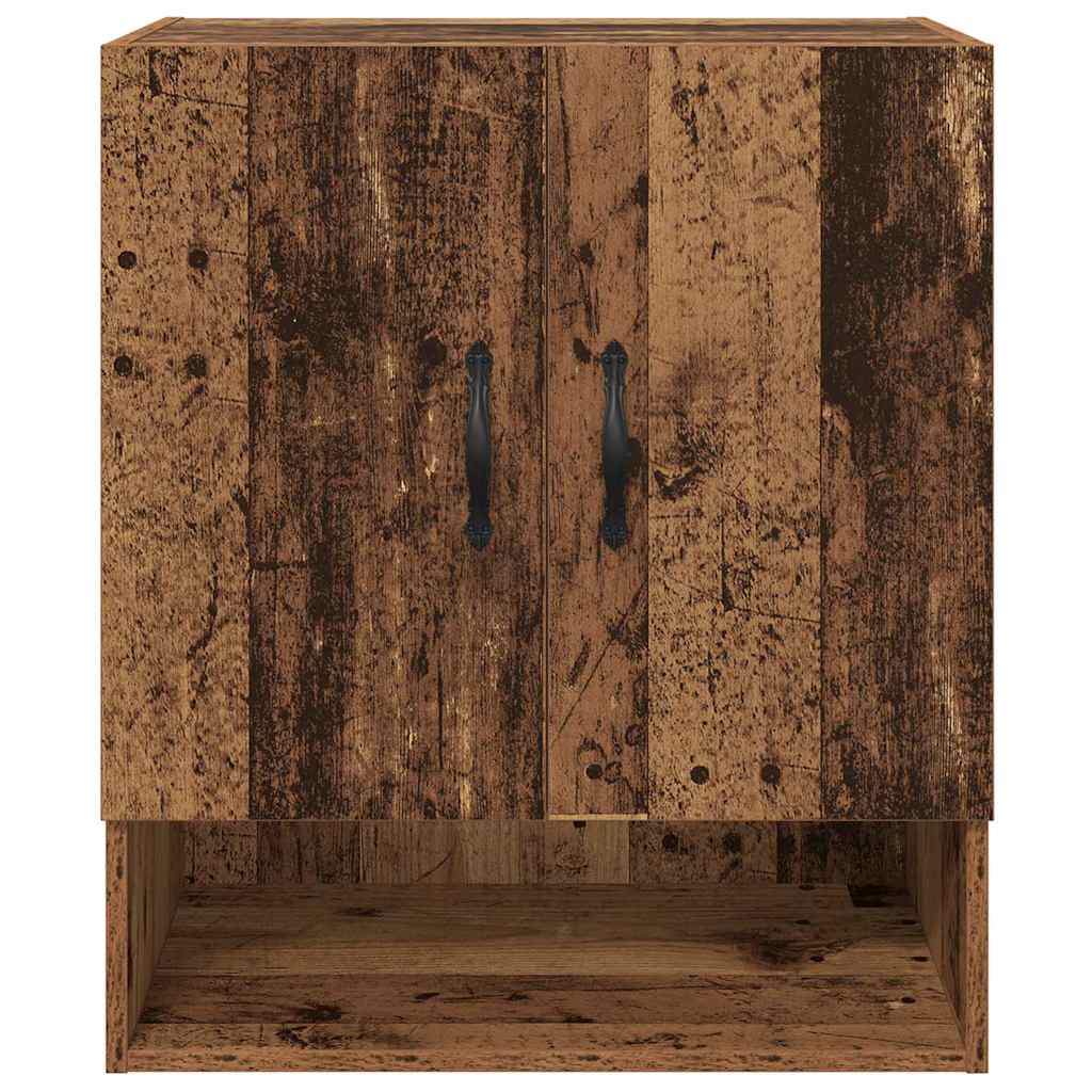 Wandkast Wandgemonteerd Oudhout 60 x 31 x 70 cm Bewerkt hout is nu te koop bij PeponiXL, paradijselijk wonen!