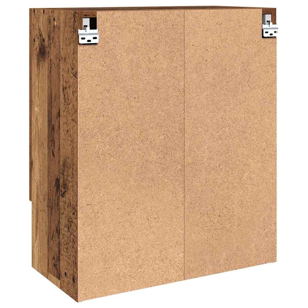 Wandkast Wandgemonteerd Oud hout 60 x 31 x 70 cm Bewerkt hout is nu te koop bij PeponiXL, paradijselijk wonen!