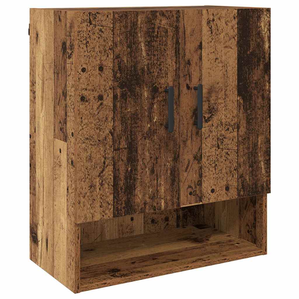 Wandkast Wandgemonteerd Oudhout 60 x 31 x 70 cm Bewerkt hout is nu te koop bij PeponiXL, paradijselijk wonen!