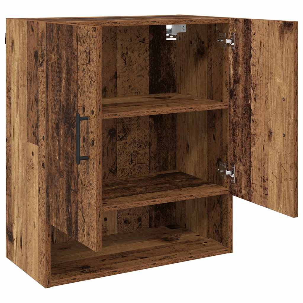 Wandkast Wandgemonteerd Oudhout 60 x 31 x 70 cm Bewerkt hout is nu te koop bij PeponiXL, paradijselijk wonen!