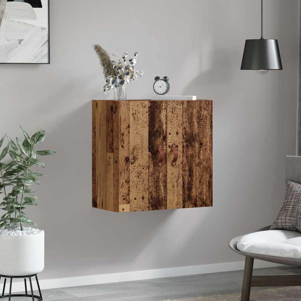 Wandkast Wandgemonteerd Oud hout 60 x 31 x 60 cm Bewerkt hout is nu te koop bij PeponiXL, paradijselijk wonen!
