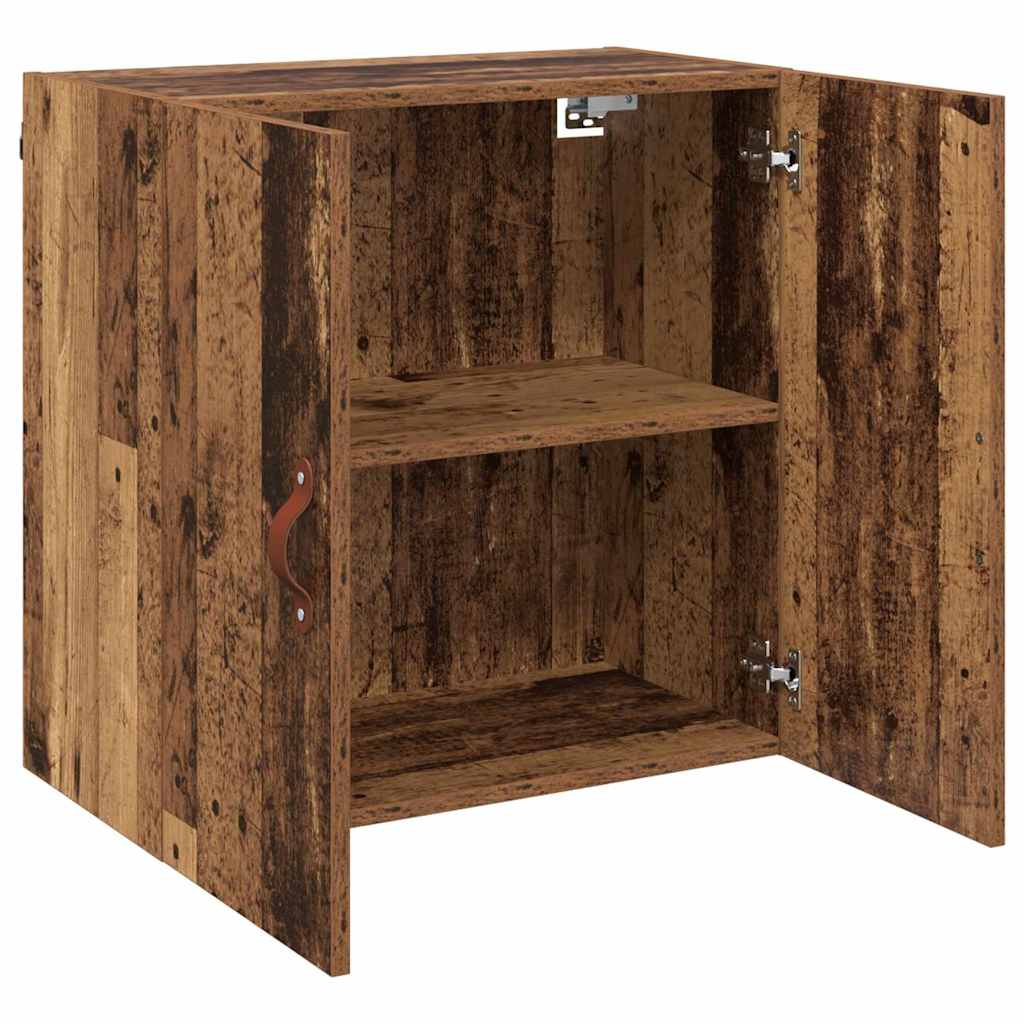 Wandkast Wandgemonteerd Oud hout 60 x 31 x 60 cm Bewerkt hout is nu te koop bij PeponiXL, paradijselijk wonen!
