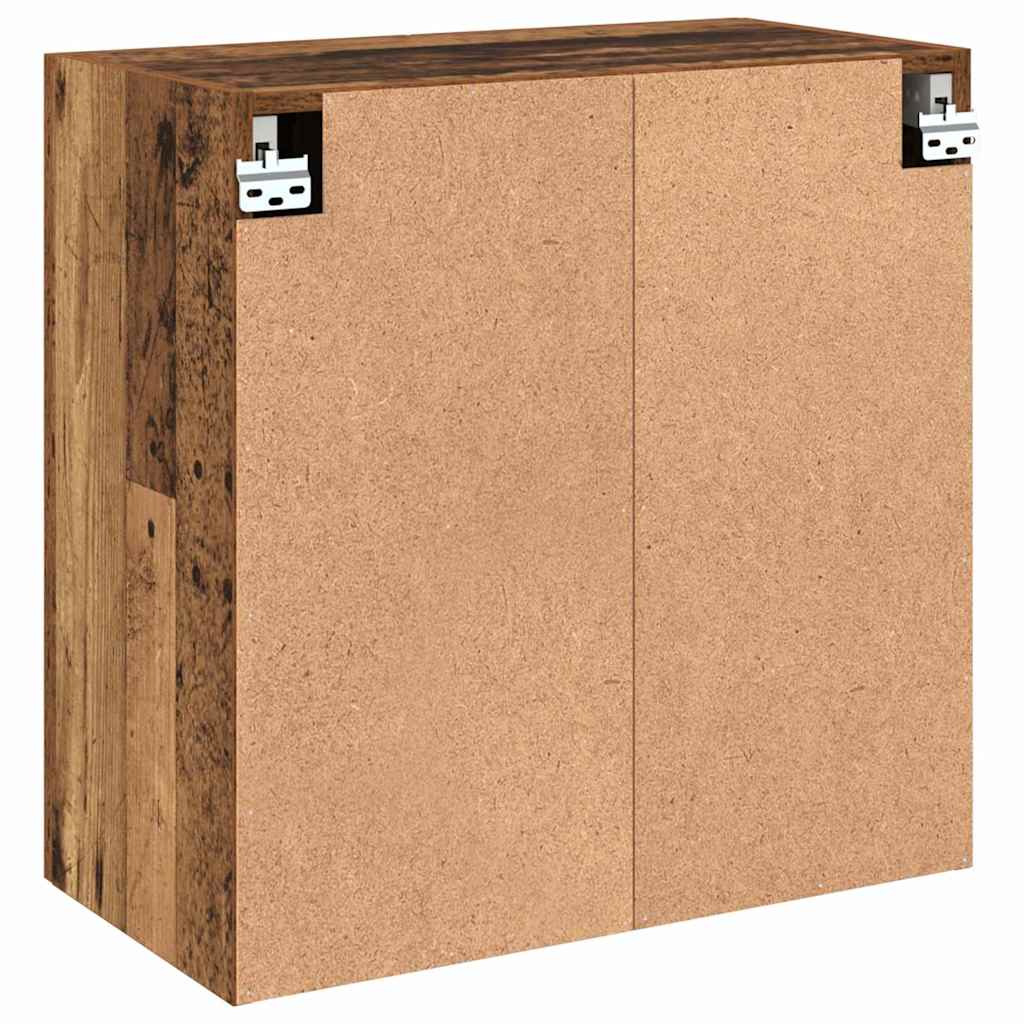 Wandkast Wandgemonteerd Oud hout 60 x 31 x 60 cm Bewerkt hout is nu te koop bij PeponiXL, paradijselijk wonen!
