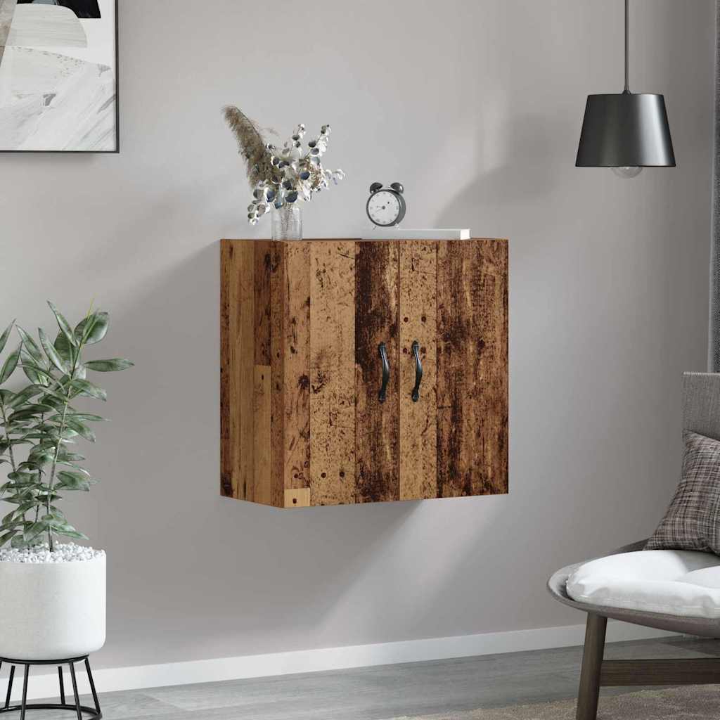 Wandkast Wandgemonteerd Oudhout 60 x 31 x 60 cm Bewerkt hout is nu te koop bij PeponiXL, paradijselijk wonen!