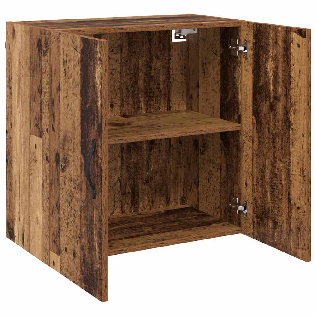 Wandkast Wandgemonteerd Oudhout 60 x 31 x 60 cm Bewerkt hout is nu te koop bij PeponiXL, paradijselijk wonen!