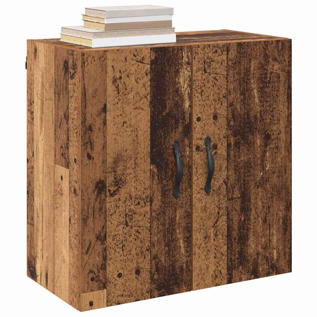 Wandkast Wandgemonteerd Oudhout 60 x 31 x 60 cm Bewerkt hout is nu te koop bij PeponiXL, paradijselijk wonen!