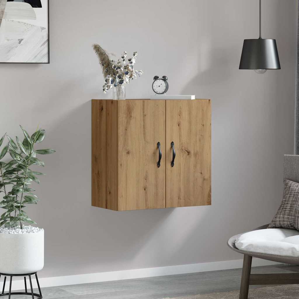 Wandkast Artisan Eiken 60 x 31 x 60 cm Bewerkt hout is nu te koop bij PeponiXL, paradijselijk wonen!