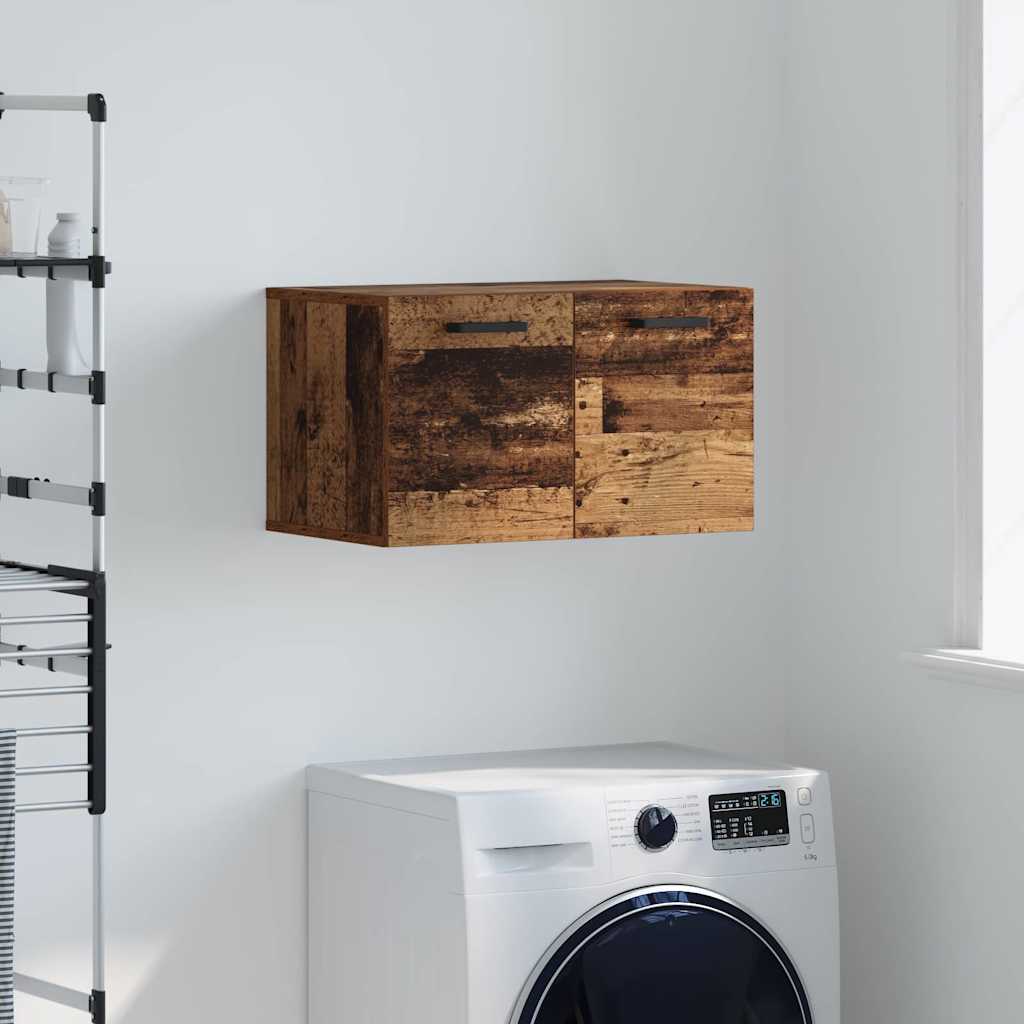 Wandkast Wandgemonteerd Oudhout 60 x 36,5 x 35 cm Bewerkt hout is nu te koop bij PeponiXL, paradijselijk wonen!