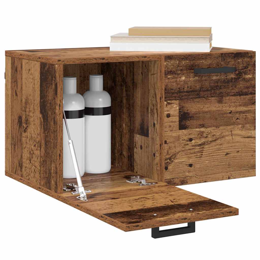 Wandkast Wandgemonteerd Oudhout 60 x 36,5 x 35 cm Bewerkt hout is nu te koop bij PeponiXL, paradijselijk wonen!