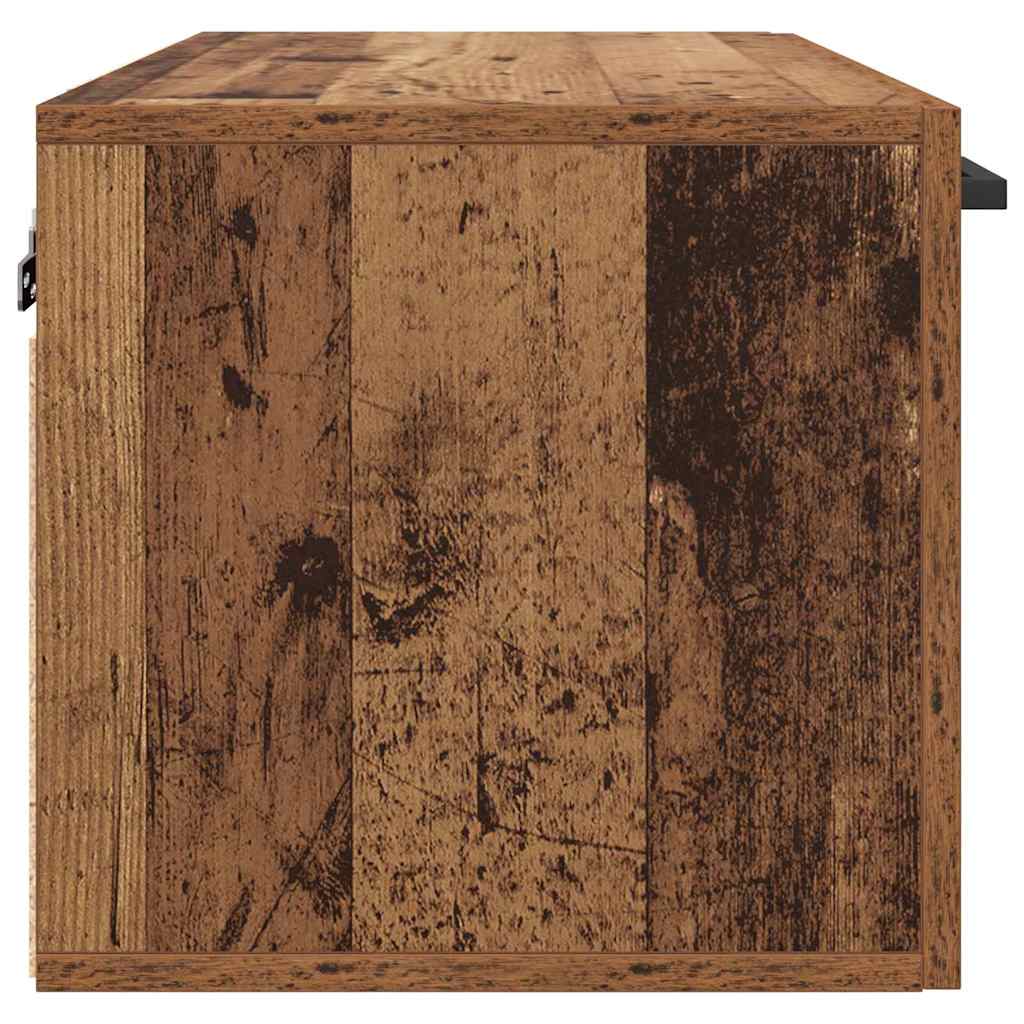 Wandkast Wandgemonteerd Oudhout 60 x 36,5 x 35 cm Bewerkt hout is nu te koop bij PeponiXL, paradijselijk wonen!