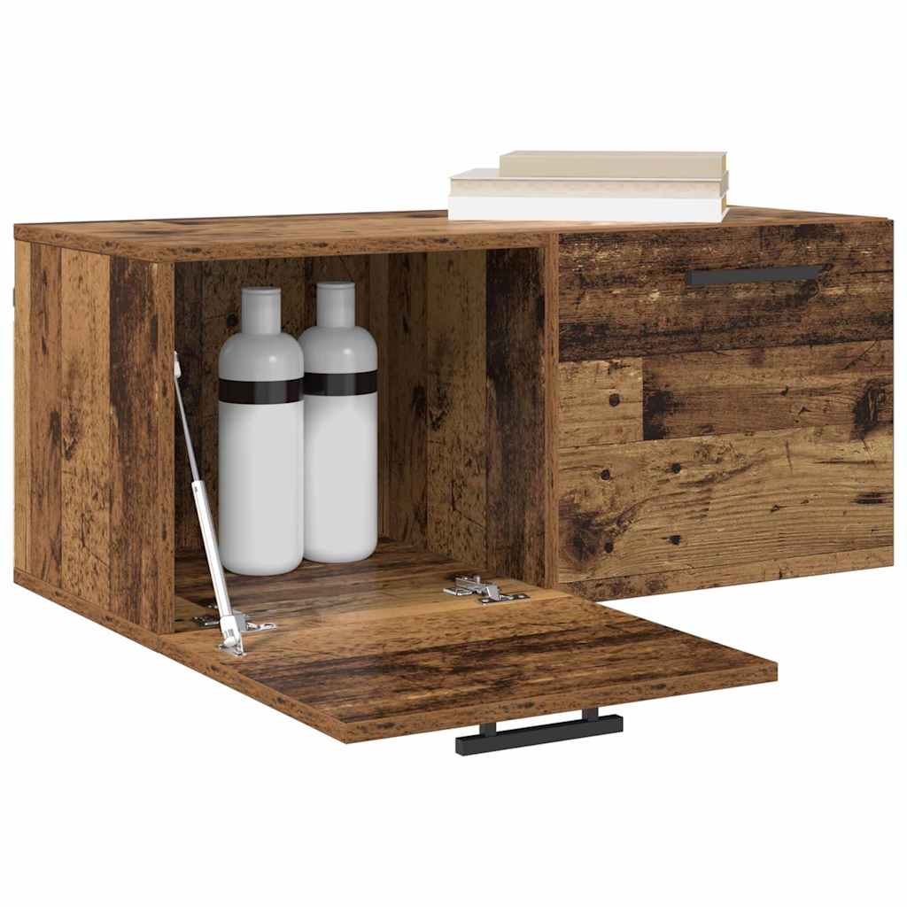 Wandkast Wandgemonteerd Oud hout 80 x 36.5 x 35 cm Bewerkt hout is nu te koop bij PeponiXL, paradijselijk wonen!