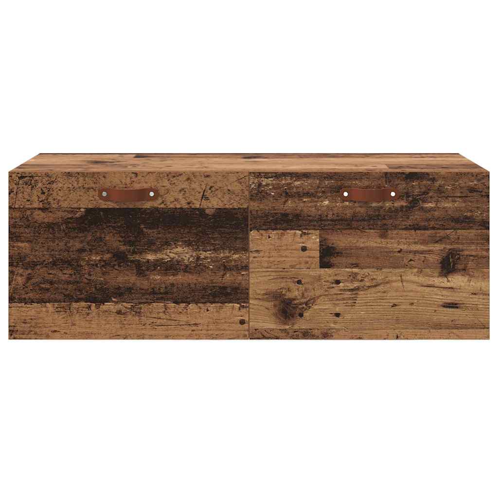 Wandkast Wandgemonteerd Oudhout 100 x 36,5 x 35 cm Bewerkt hout is nu te koop bij PeponiXL, paradijselijk wonen!