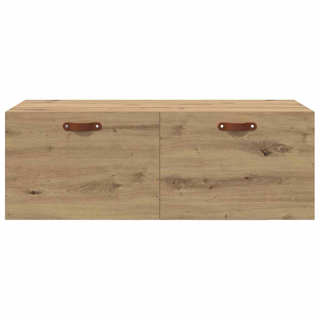 Wandkast Artisan Eiken 100 x 36,5 x 35 cm Bewerkt hout is nu te koop bij PeponiXL, paradijselijk wonen!