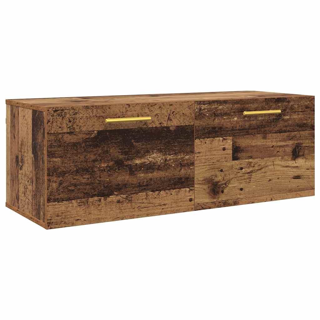 Wandkast Oud hout 100 x 36.5 x 35 cm Bewerkt hout is nu te koop bij PeponiXL, paradijselijk wonen!