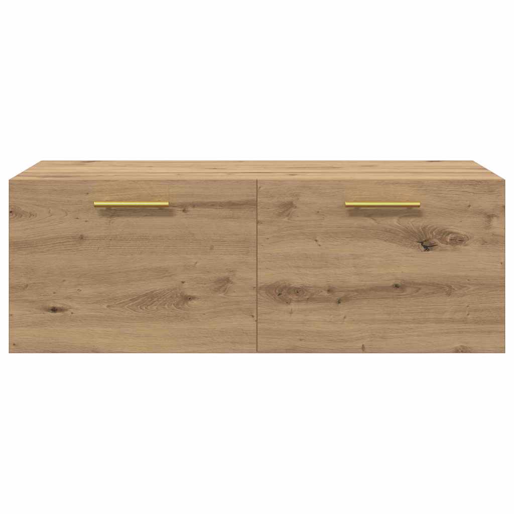 Wandkast artisanaal eikenkleurig 100 x 36.5 x 35 cm is nu te koop bij PeponiXL, paradijselijk wonen!