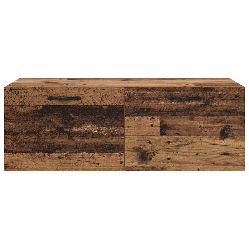 Wandkast Wandgemonteerd Oudhout 100 x 36,5 x 35 cm Bewerkt hout is nu te koop bij PeponiXL, paradijselijk wonen!