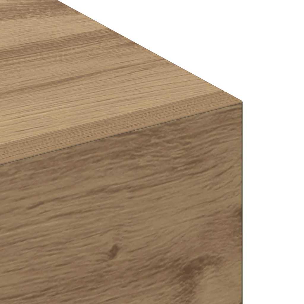 Wandkast Artisan Eiken 100 x 36,5 x 35 cm Bewerkt hout is nu te koop bij PeponiXL, paradijselijk wonen!