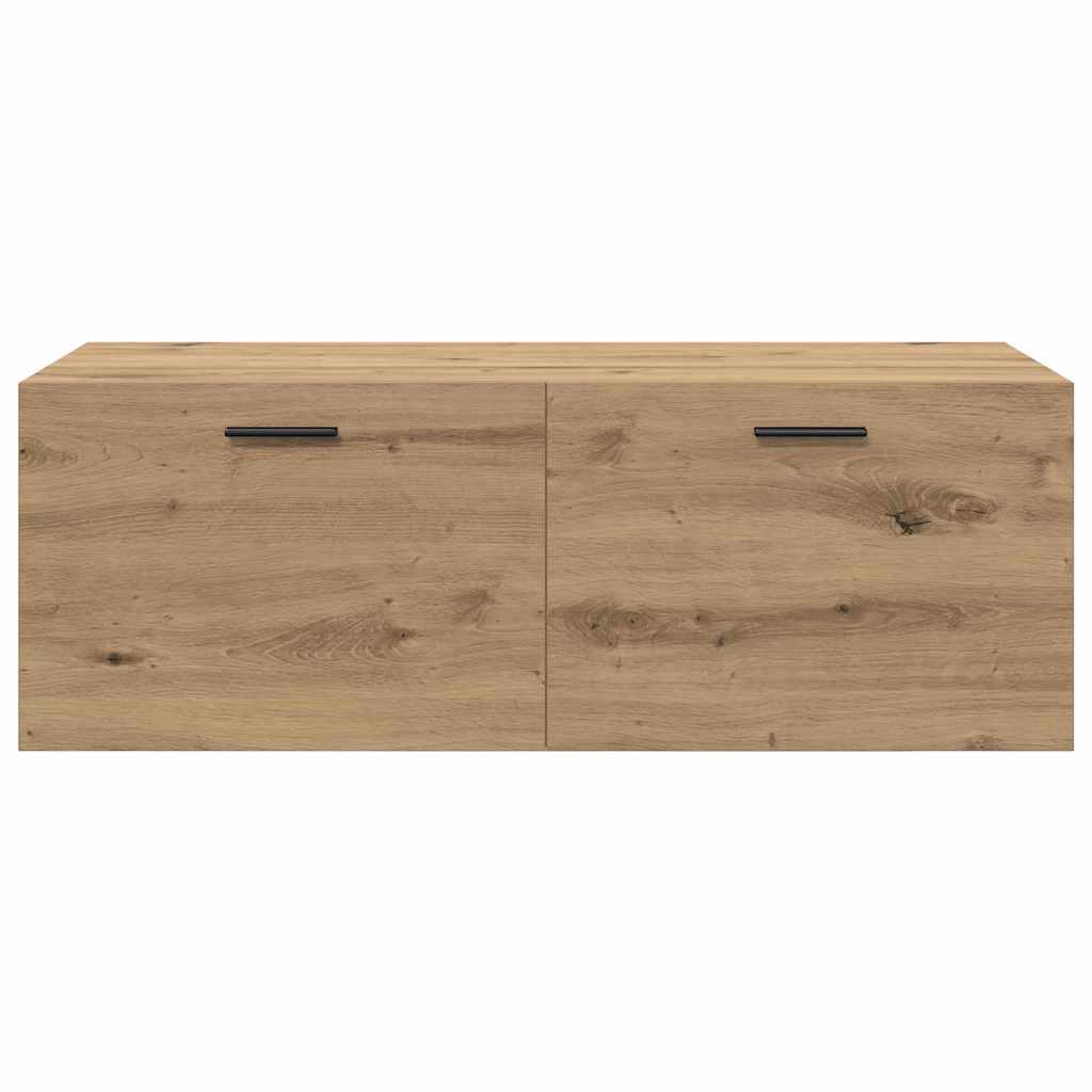 Wandkast Artisan Eiken 100 x 36,5 x 35 cm Bewerkt hout is nu te koop bij PeponiXL, paradijselijk wonen!