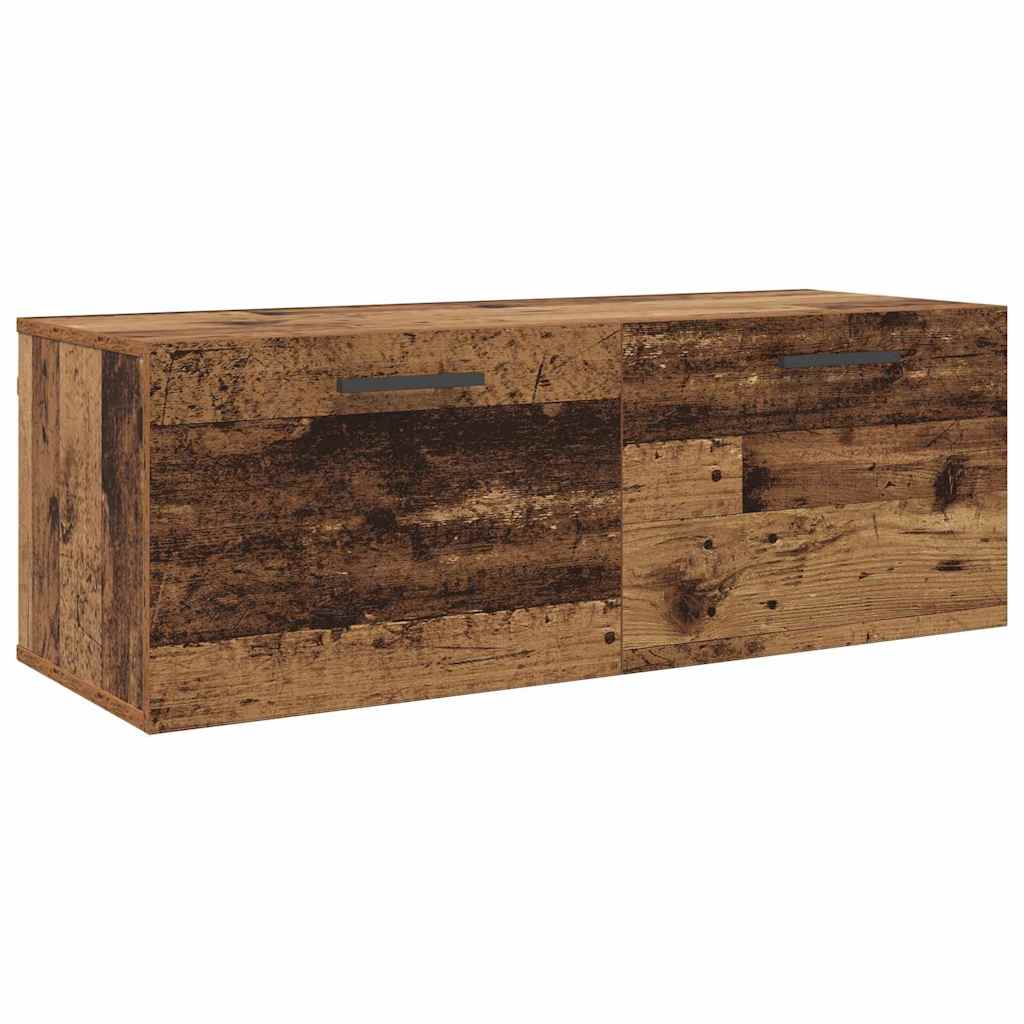 Wandkast Oud hout 100 x 36.5 x 35 cm Bewerkt hout is nu te koop bij PeponiXL, paradijselijk wonen!