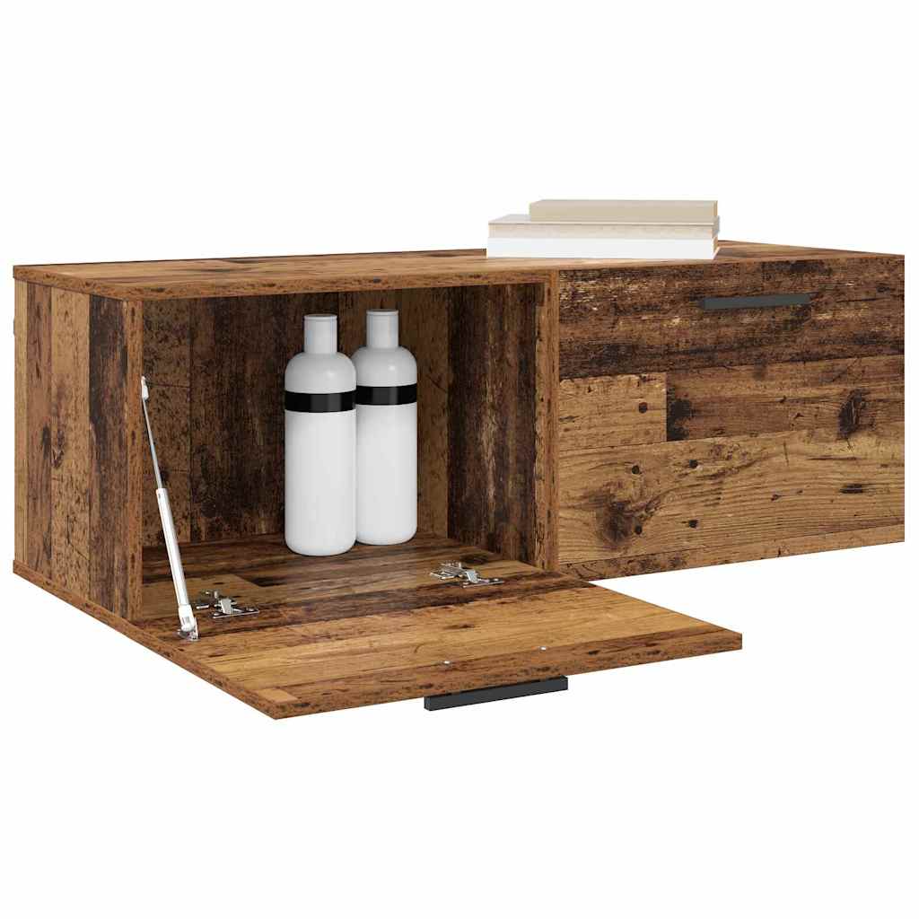 Wandkast Oud hout 100 x 36.5 x 35 cm Bewerkt hout is nu te koop bij PeponiXL, paradijselijk wonen!