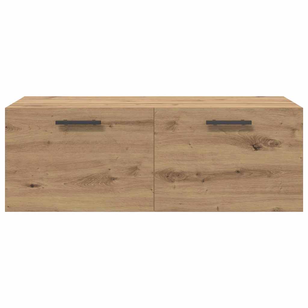 Wandkast artisanaal eikenkleurig 100 x 36.5 x 35 cm is nu te koop bij PeponiXL, paradijselijk wonen!