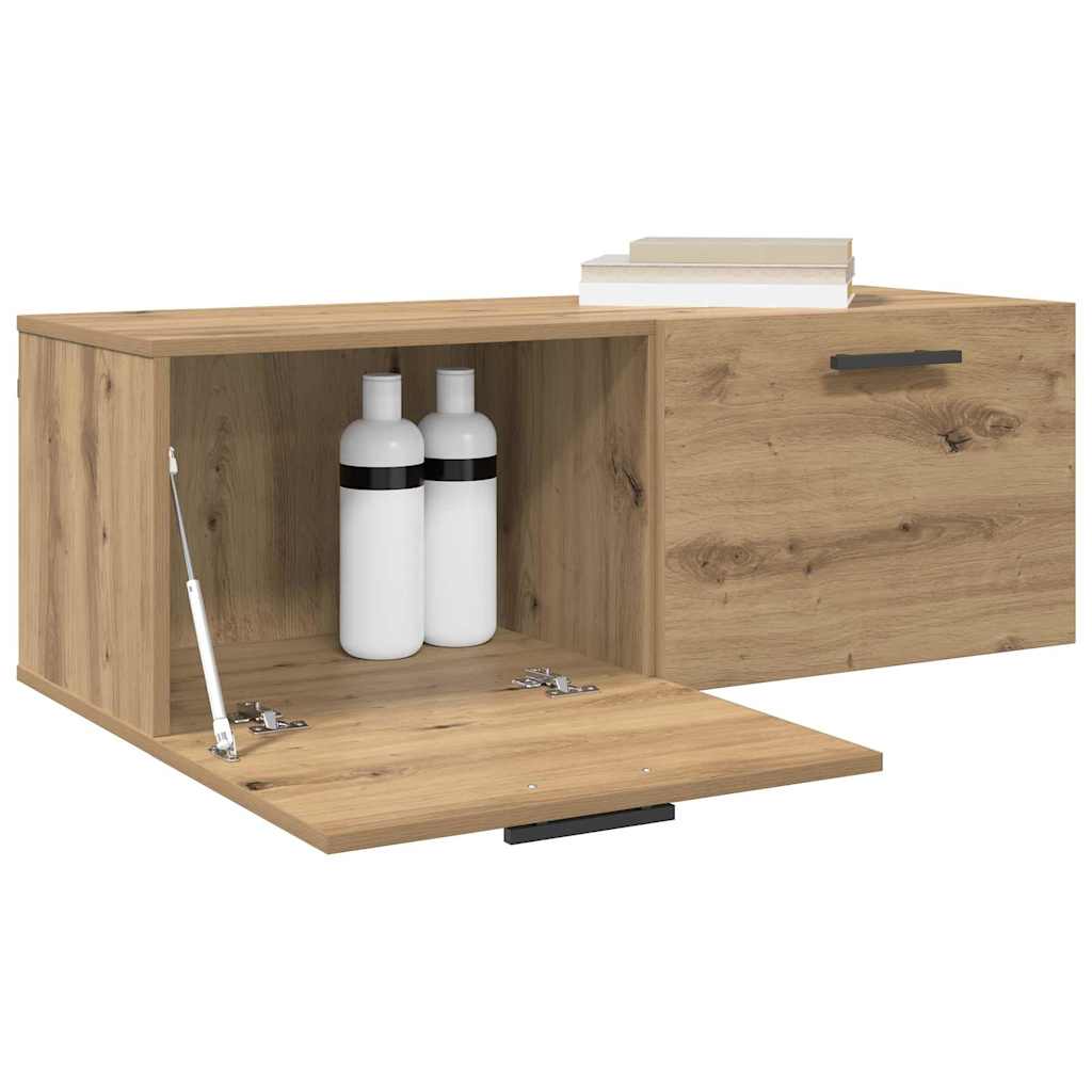 Wandkast artisanaal eikenkleurig 100 x 36.5 x 35 cm is nu te koop bij PeponiXL, paradijselijk wonen!