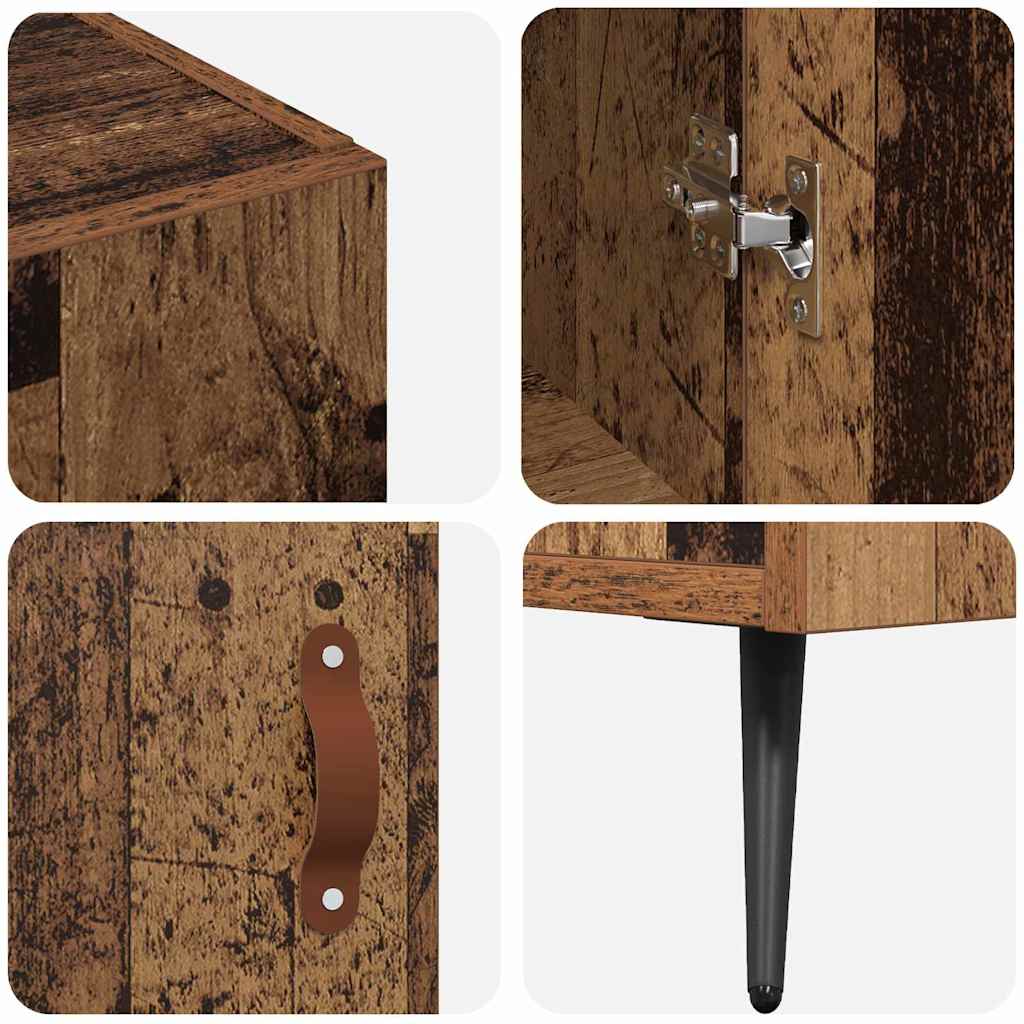 Dressoir Oudhout 89,5 x 34 x 80 cm Bewerkt hout is nu te koop bij PeponiXL, paradijselijk wonen!