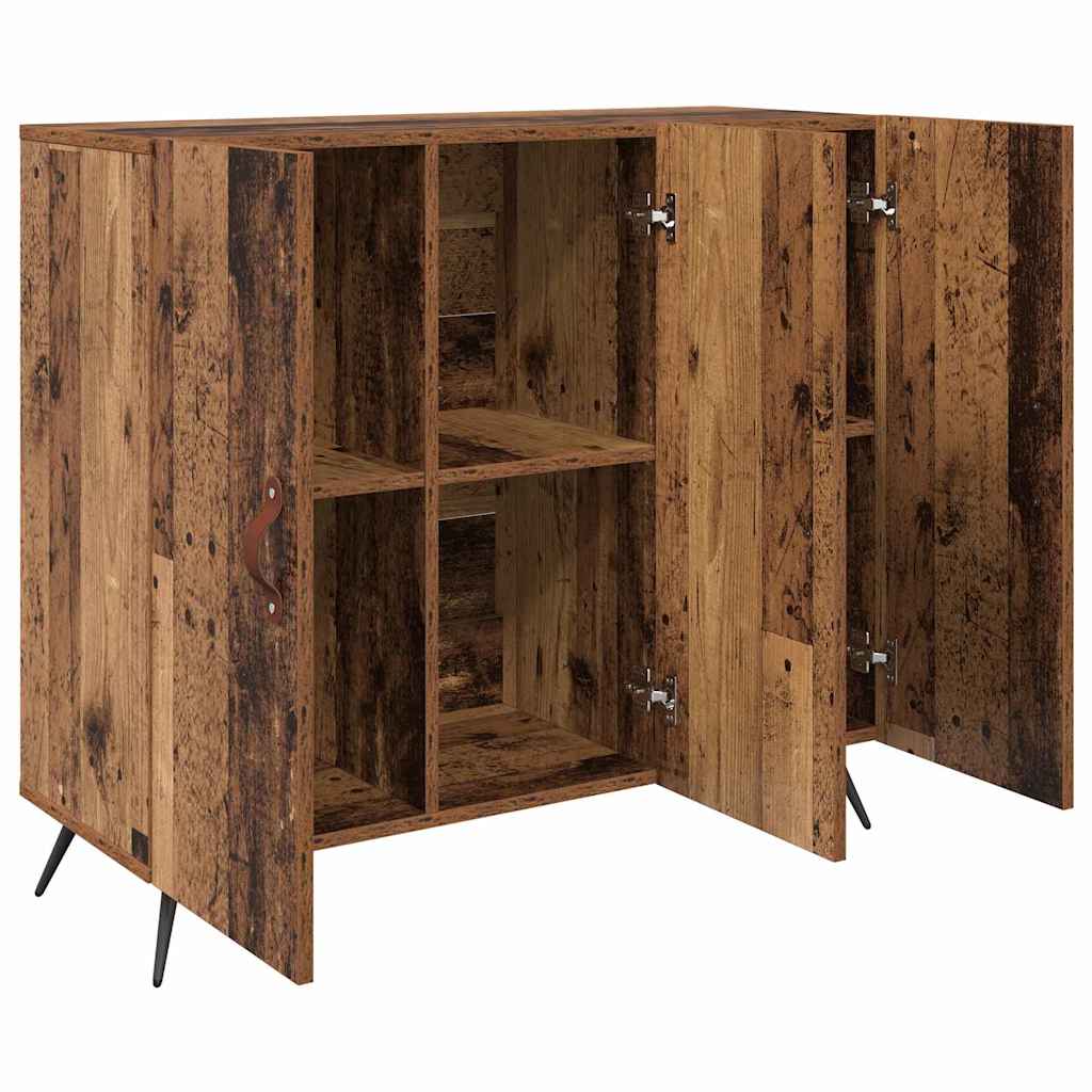 Dressoir Oudhout 89,5 x 34 x 80 cm Bewerkt hout is nu te koop bij PeponiXL, paradijselijk wonen!