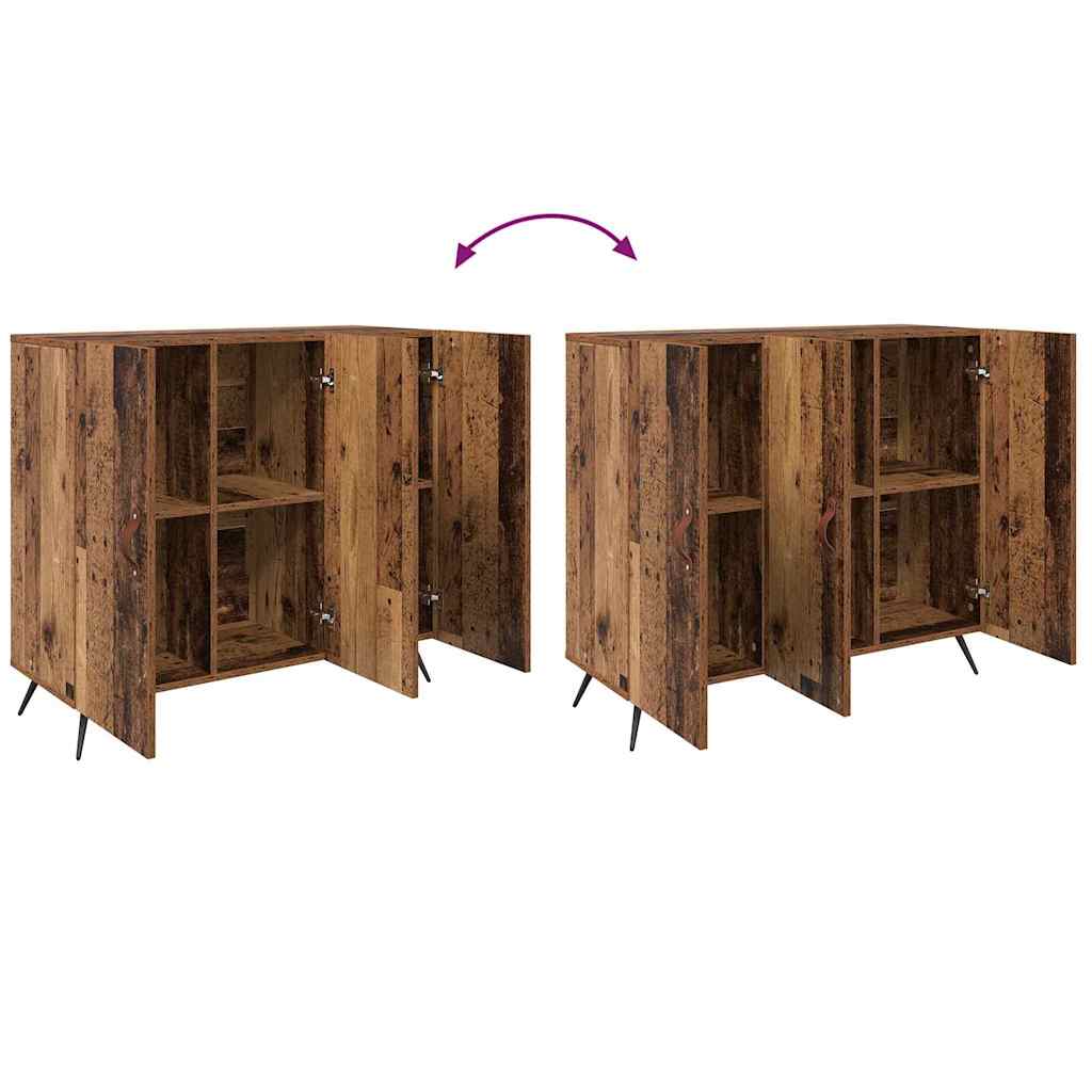 Dressoir Oudhout 89,5 x 34 x 80 cm Bewerkt hout is nu te koop bij PeponiXL, paradijselijk wonen!