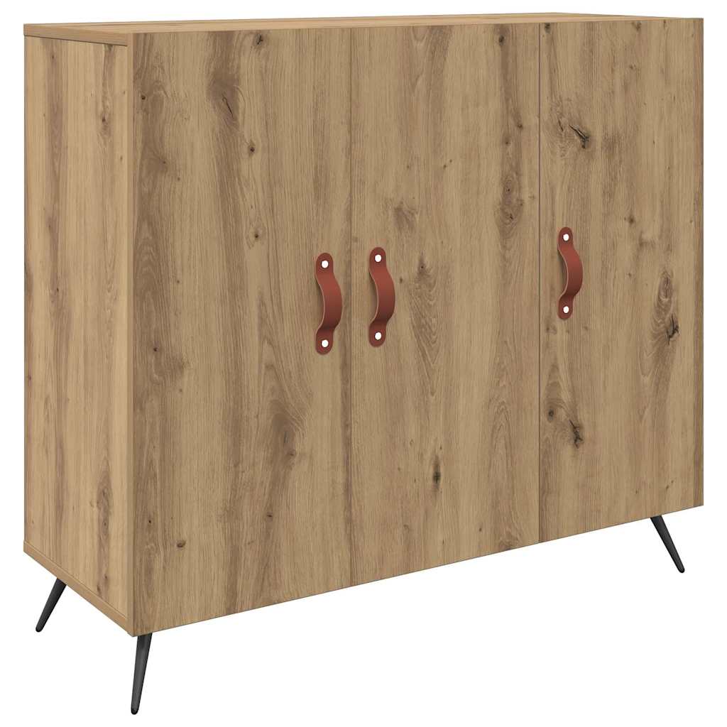 Dressoir Artisan Eiken 89,5 x 34 x 80 cm Bewerkt hout is nu te koop bij PeponiXL, paradijselijk wonen!