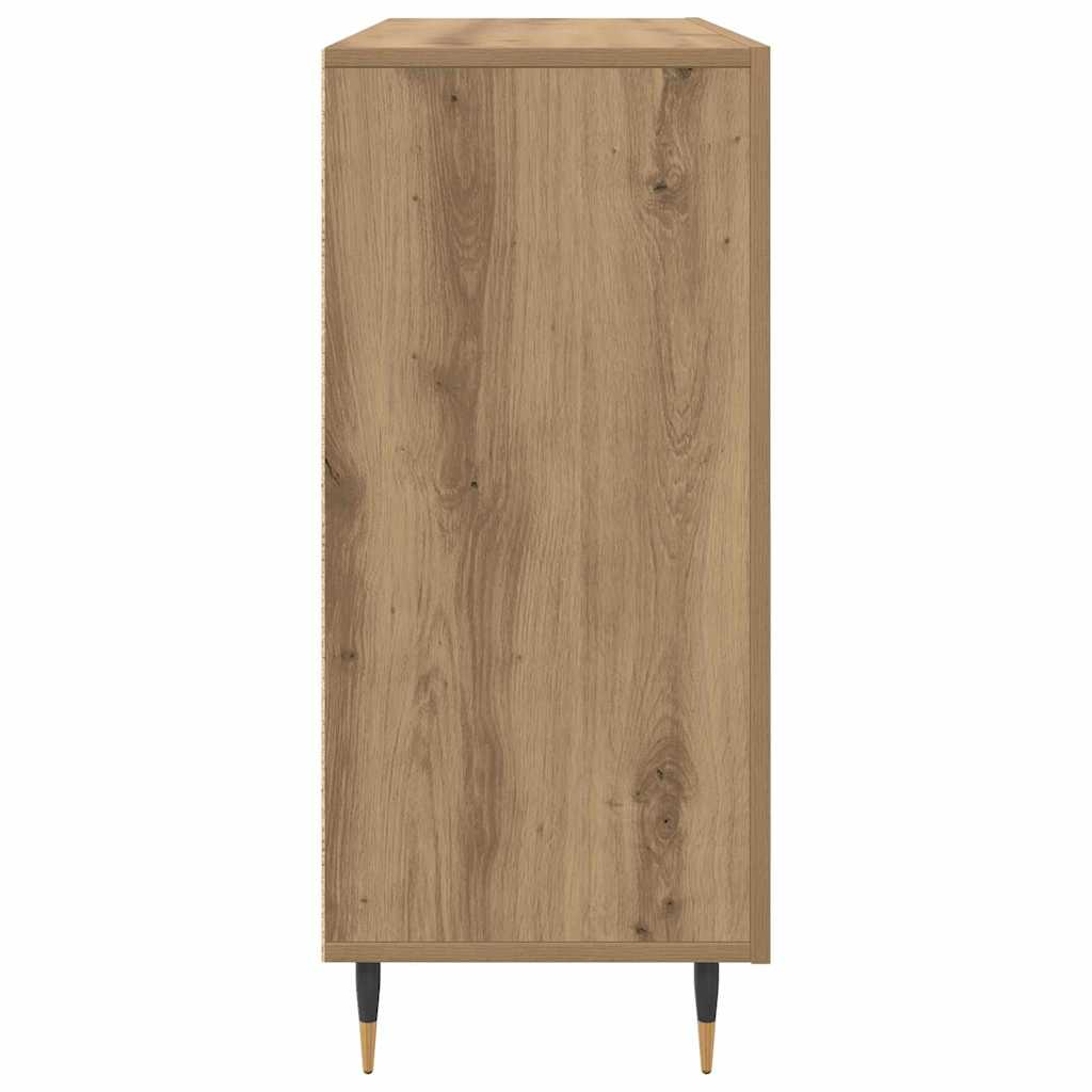 Dressoir Artisan Eiken 90 x 34 x 80 cm Bewerkt hout is nu te koop bij PeponiXL, paradijselijk wonen!