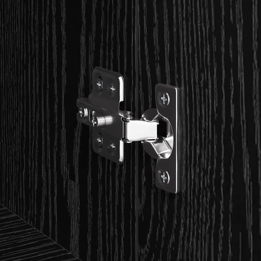 TV-kast Zwart eiken 150 x 30 x 50 cm Bewerkt hout is nu te koop bij PeponiXL, paradijselijk wonen!