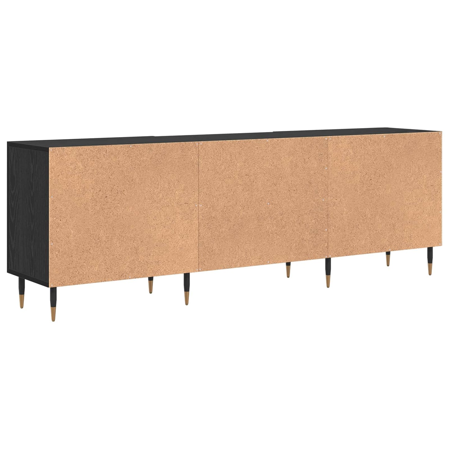 TV-kast Zwart eiken 150 x 30 x 50 cm Bewerkt hout is nu te koop bij PeponiXL, paradijselijk wonen!