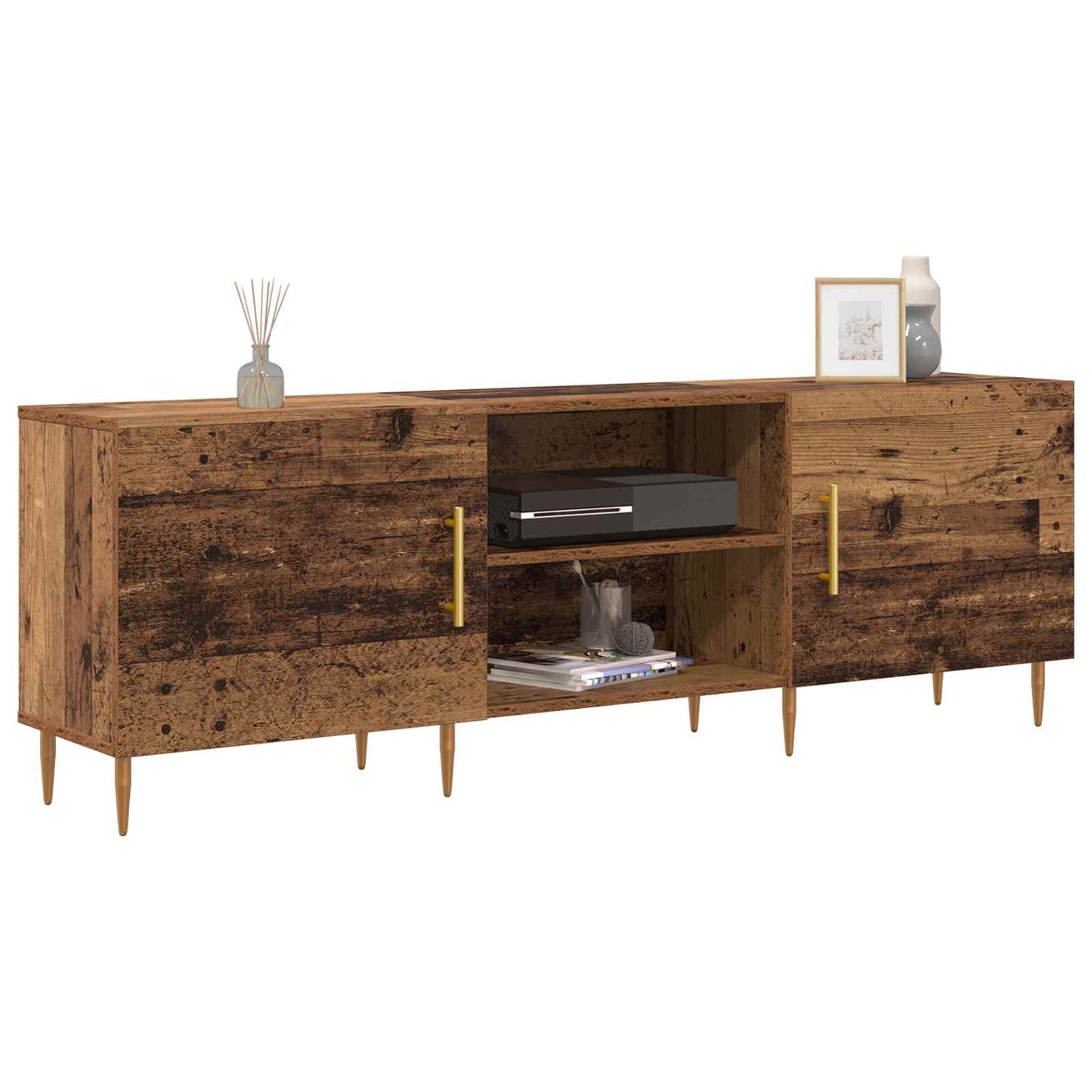TV-kast Oud hout 150 x 30 x 50 cm Bewerkt hout is nu te koop bij PeponiXL, paradijselijk wonen!