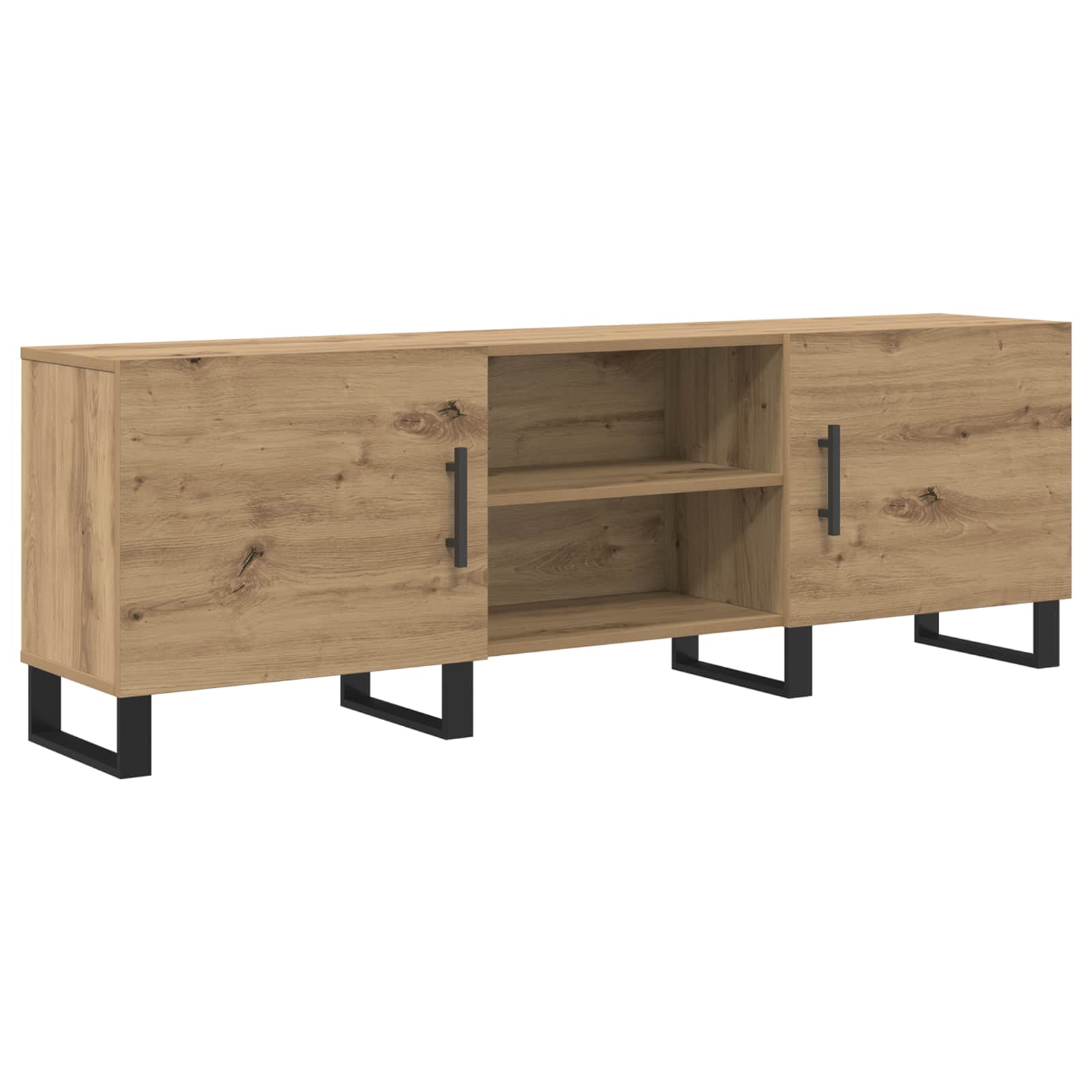TV-kast 150 x 30 x 50 cm Artisan Eiken Bewerkt hout is nu te koop bij PeponiXL, paradijselijk wonen!