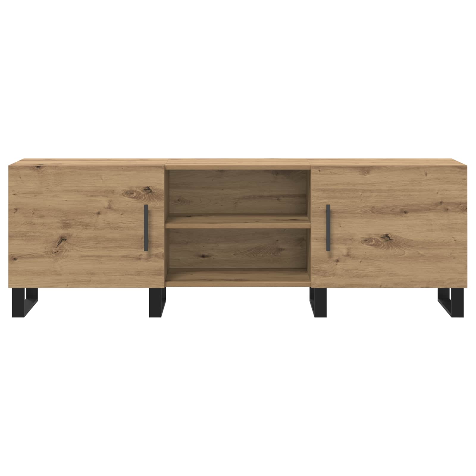 TV-kast 150 x 30 x 50 cm Artisan Eiken Bewerkt hout is nu te koop bij PeponiXL, paradijselijk wonen!