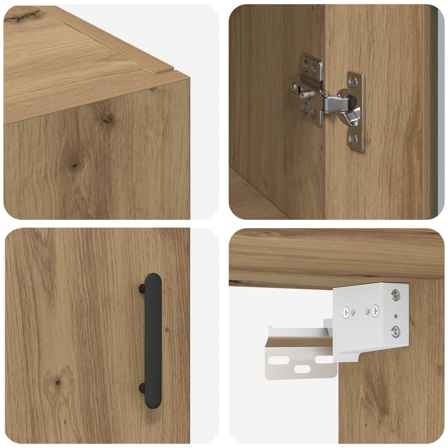 Dressoir Artisan Eiken 69,5 x 34 x 90 cm Bewerkt hout
