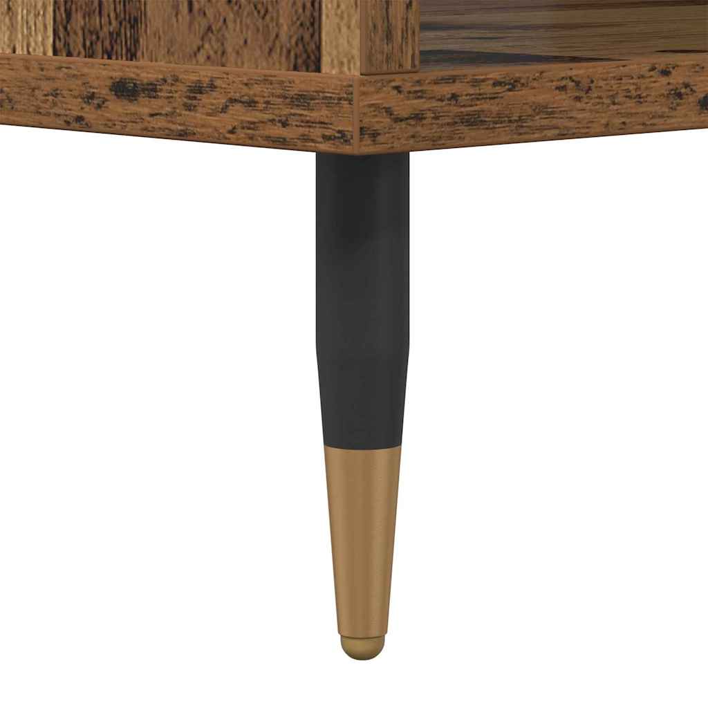 Salontafel Oud hout 60 x 50 x 40 cm Bewerkt hout is nu te koop bij PeponiXL, paradijselijk wonen!