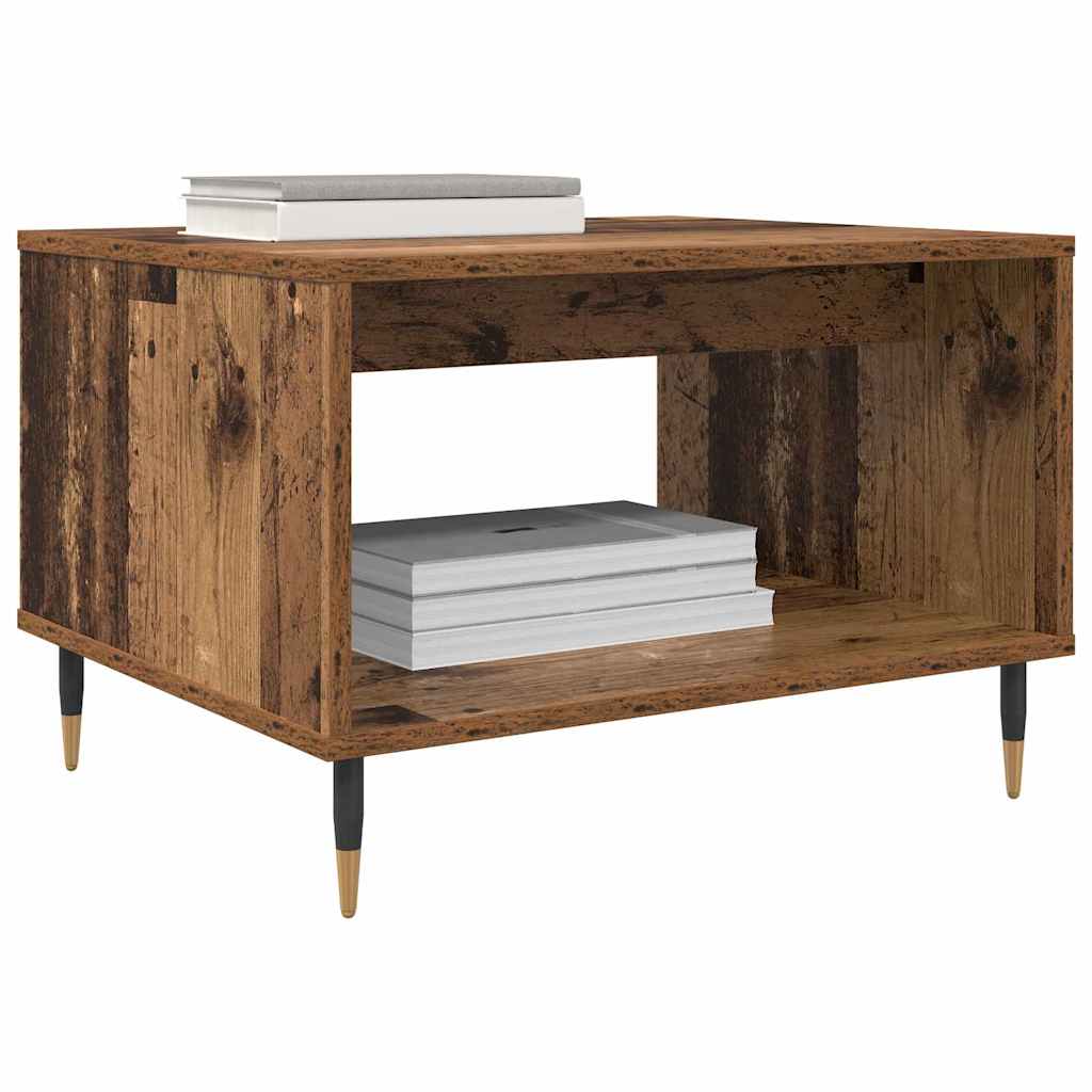 Salontafel Oud hout 60 x 50 x 40 cm Bewerkt hout is nu te koop bij PeponiXL, paradijselijk wonen!