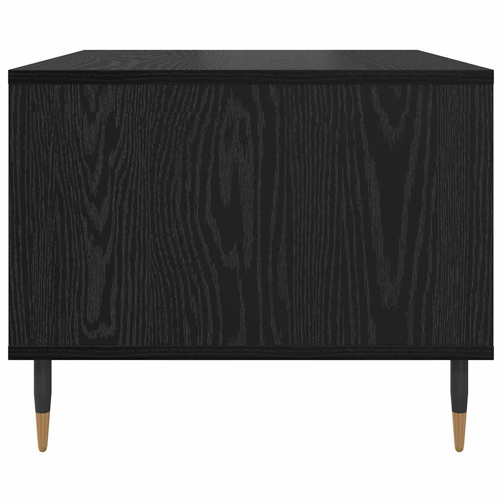 Salontafel Zwart eiken 60 x 50 x 40 cm Bewerkt hout is nu te koop bij PeponiXL, paradijselijk wonen!