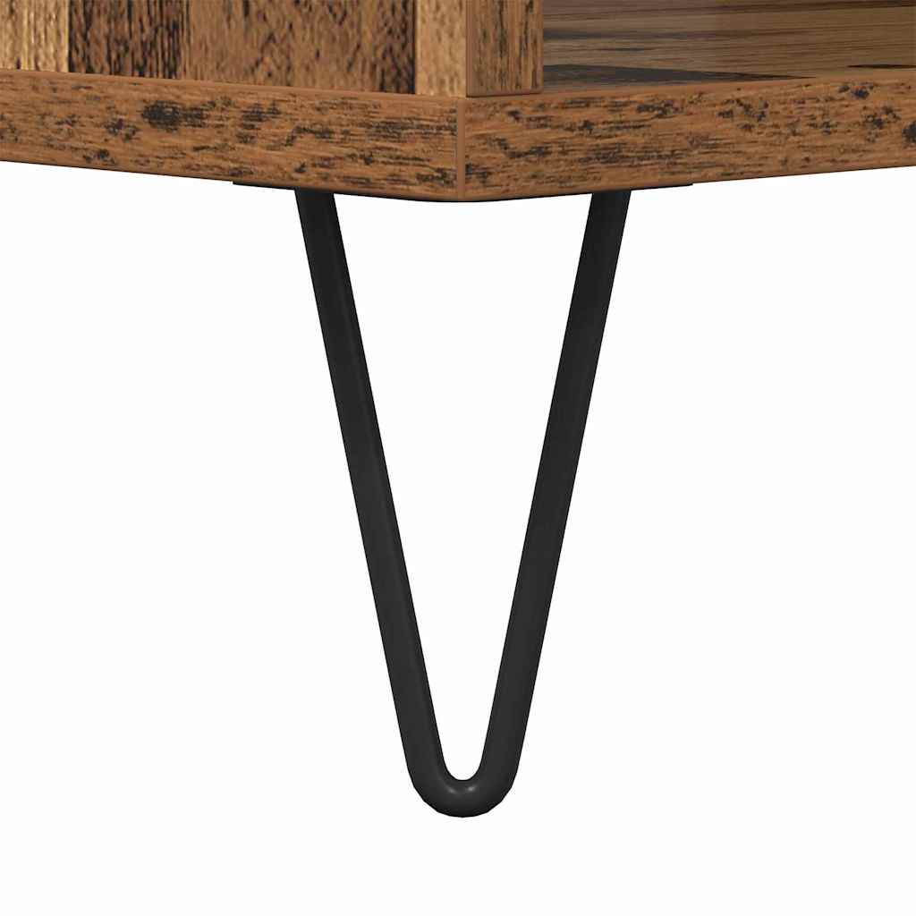 Salontafel Oud hout 60 x 50 x 40 cm Bewerkt hout is nu te koop bij PeponiXL, paradijselijk wonen!
