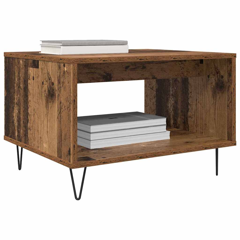 Salontafel Oud hout 60 x 50 x 40 cm Bewerkt hout is nu te koop bij PeponiXL, paradijselijk wonen!