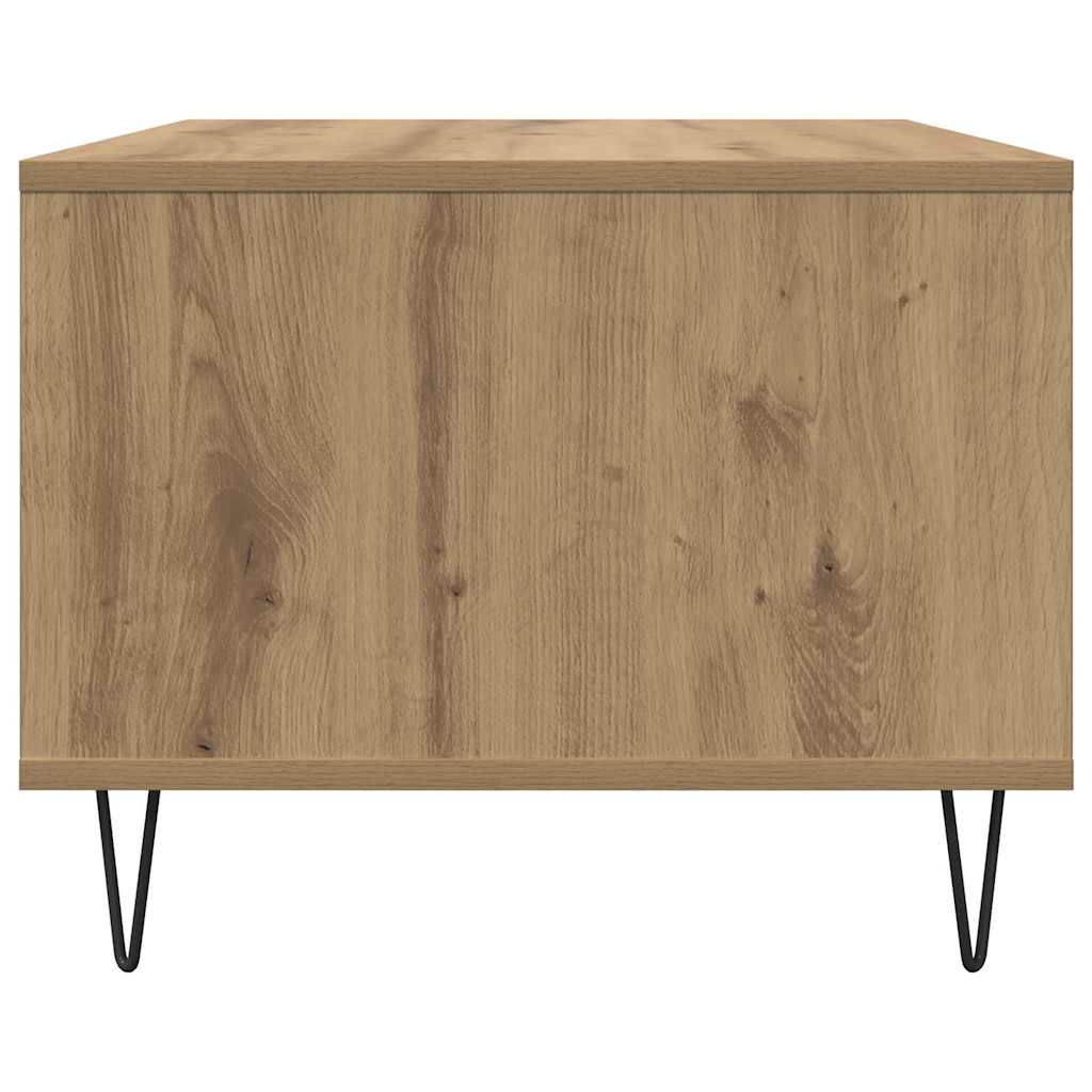 Salontafel artisanaal eikenkleurig 60 x 50 x 40 cm Bewerkt hout is nu te koop bij PeponiXL, paradijselijk wonen!
