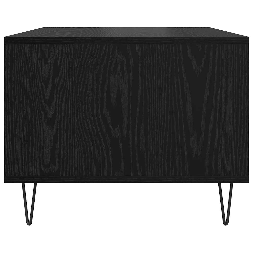 Salontafel Zwart eiken 60 x 50 x 40 cm Bewerkt hout is nu te koop bij PeponiXL, paradijselijk wonen!