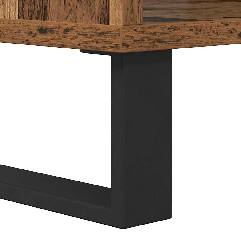 Salontafel Oud hout 60 x 50 x 40 cm Bewerkt hout is nu te koop bij PeponiXL, paradijselijk wonen!